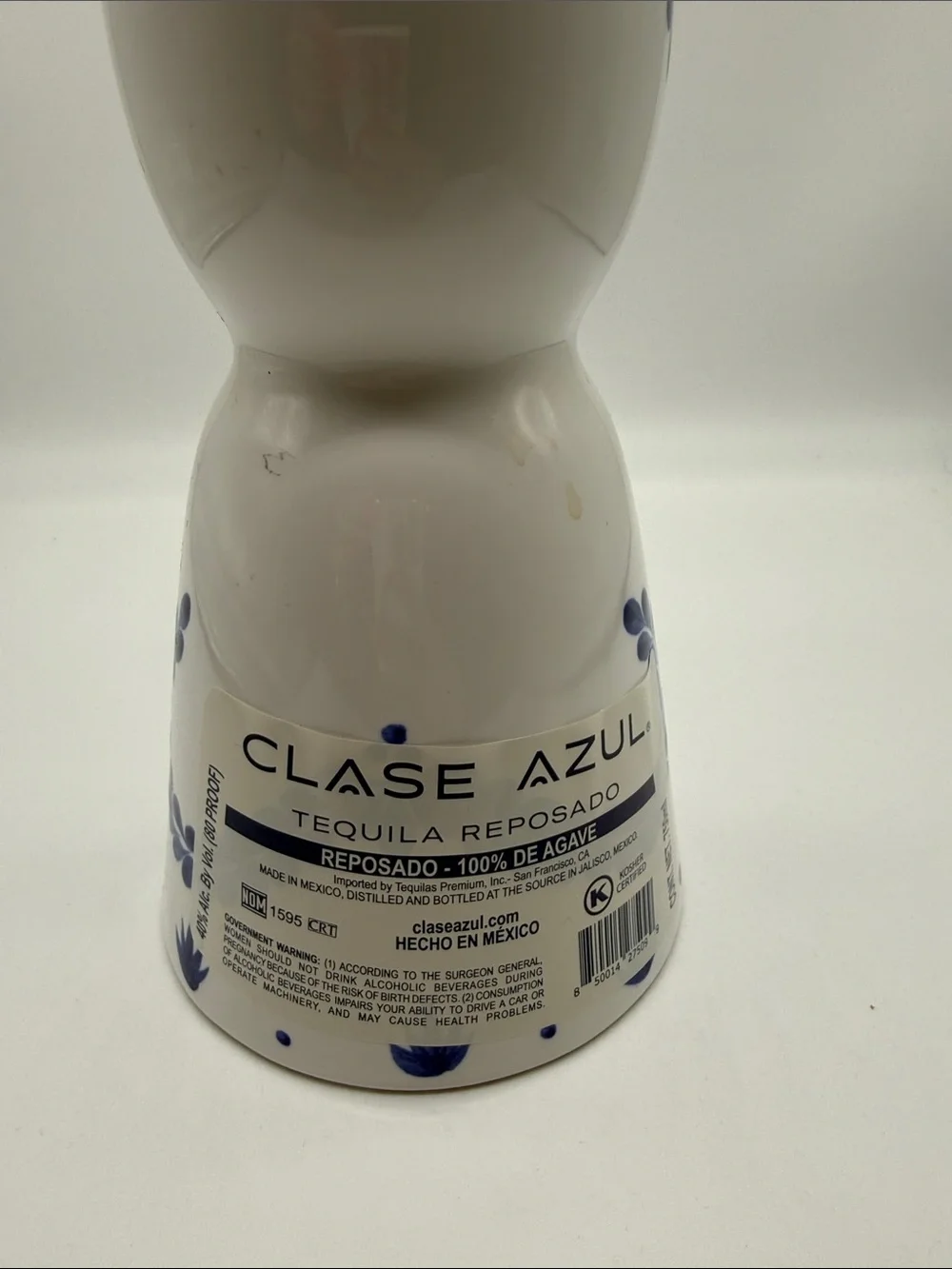 Clase Azul Reposado 750ml Tequila Bottle in Box . Empty Bottle